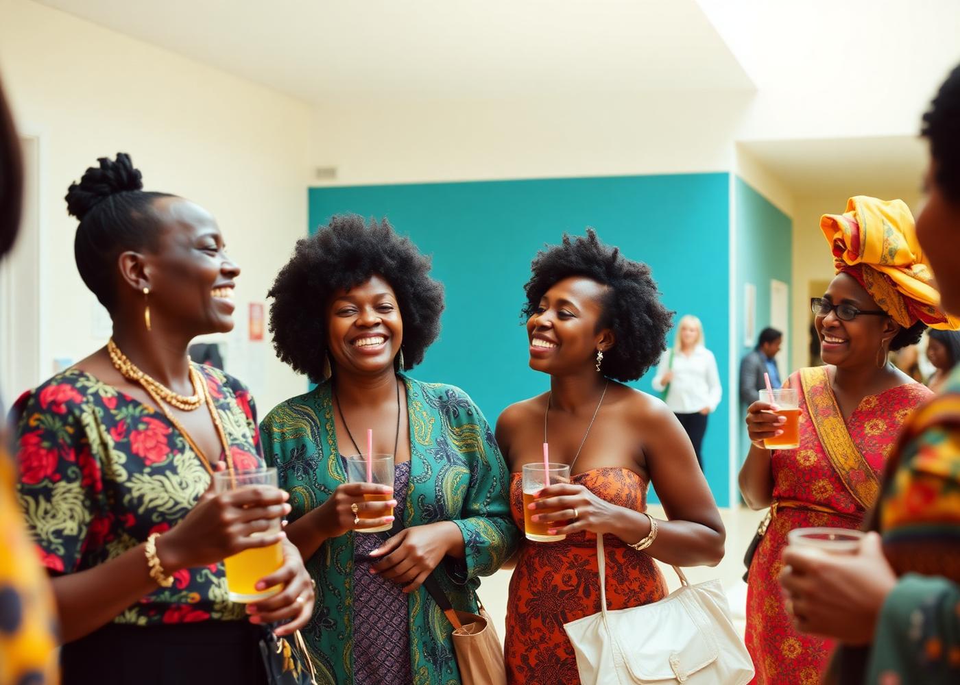 Festival-goers gathered in the Chapter Arts Centre foyer during Watch Africa Film Festival