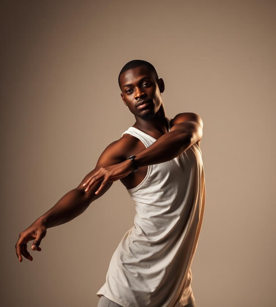 Portrait of dancer Idrissa Camara
